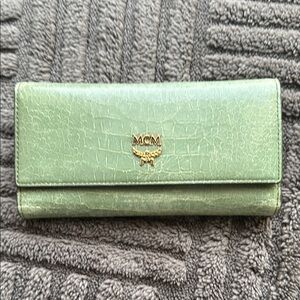Authentic MCM trifold wallet